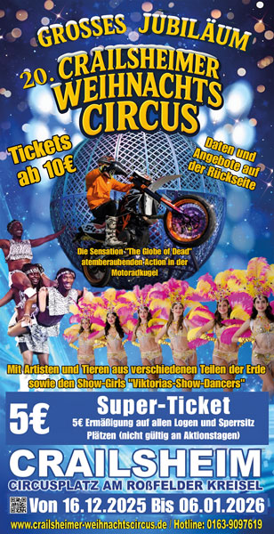 Plakat Crailsheimer Weihnachtscircus